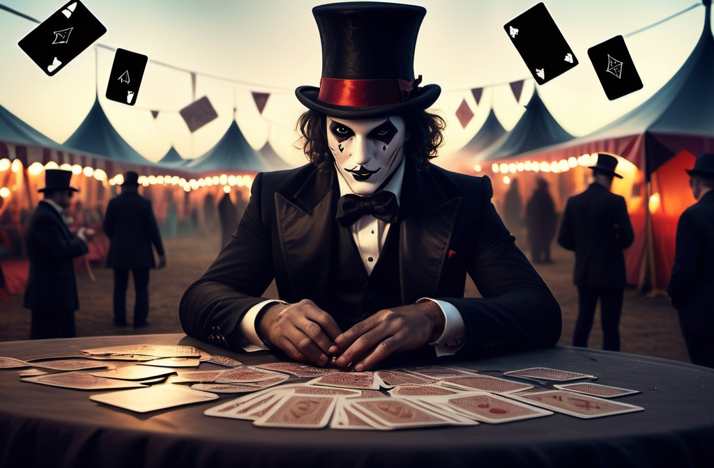 El mago y las cartas mágicas